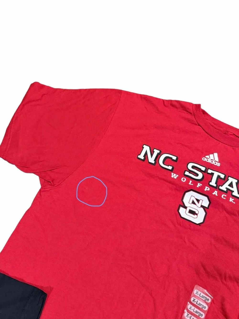 Adidas NC State Wolfpack T Shirt Mens XL  Cotton Team Go To Tee Lot 2 NWT NEW